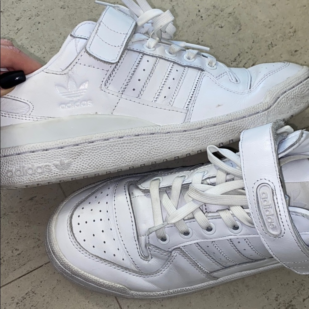 White adidas sneakers